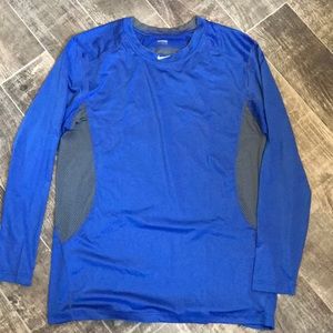 NWOT Blue and Gray breathable, lightweight shirt